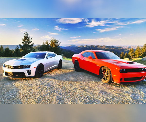 Challenger SRT Hellcat and Camaro ZL1 Square Off