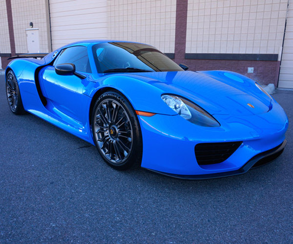 Beautiful “Voodoo Blue” Porsche 918 Spyder for Sale