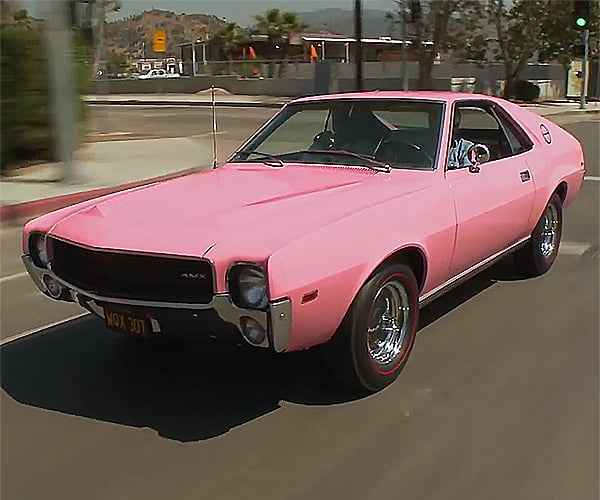 A Playmate Pink 1968 AMC AMX Rolls into Jay's Garage