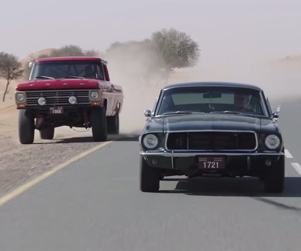 In the Desert with a '68 Mustang Fastback