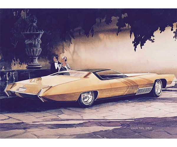 American Dreaming Surfaces Unseen Concept Car Sketches