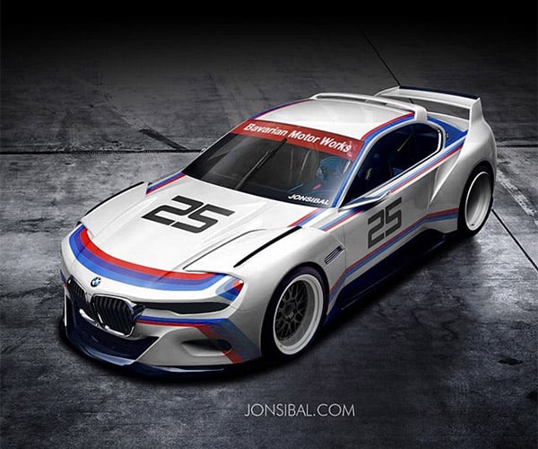 BMW 3.0 CSL Hommage Concept in Racing Livery