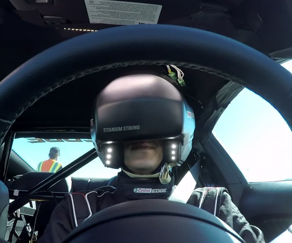 Watch a Racer Drift a Virtual Course… in a Real Mustang