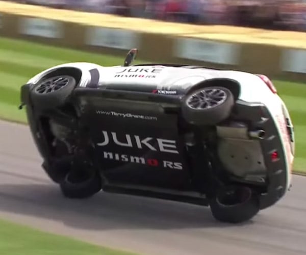 Driver Does Goodwood Hill Climb with Two Wheels off the Ground
