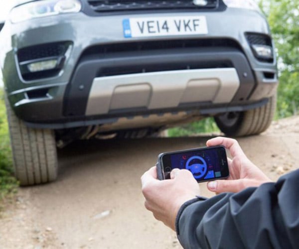 Land Rover Driven with a Smartphone Remote Control