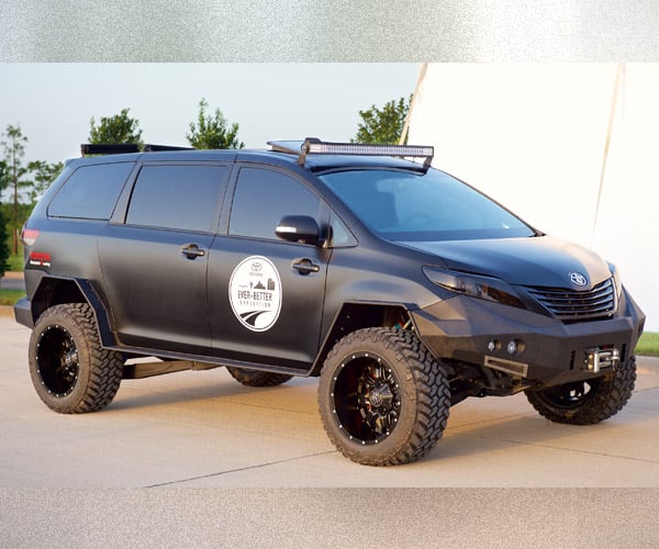 Toyota's Badass Black Minivan Tempt Dads Everywhere