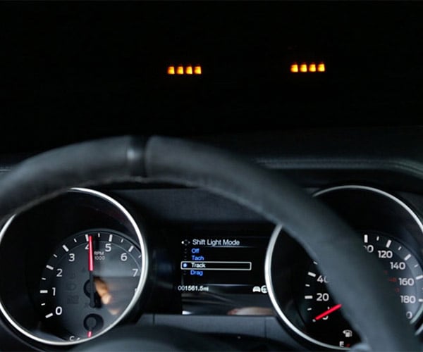 Shelby GT350 Gets an Awesome HUD Shift Light