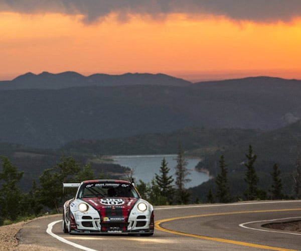 Fly up Pikes Peak in a Porsche GT3 Cup Turbo Racer
