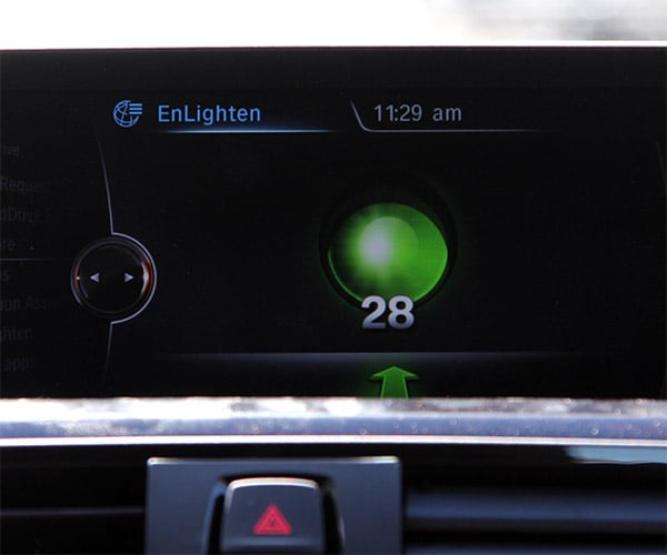 BMW EnLighten gives you a Stop Light Countdown