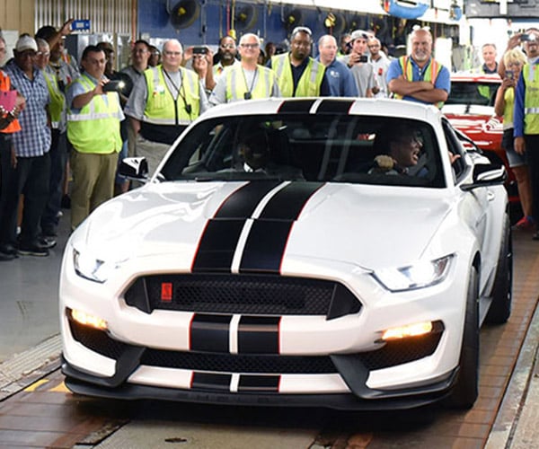 First Shelby GT350 Rolls off Assembly Line