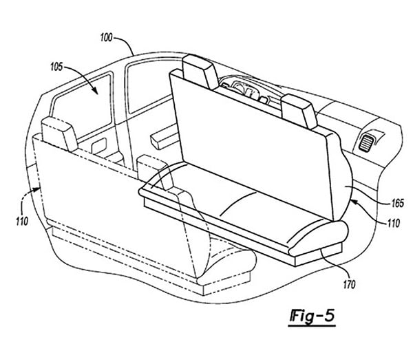 Ford Patent Shows Reconfigurable Seats for Autonomous Cars