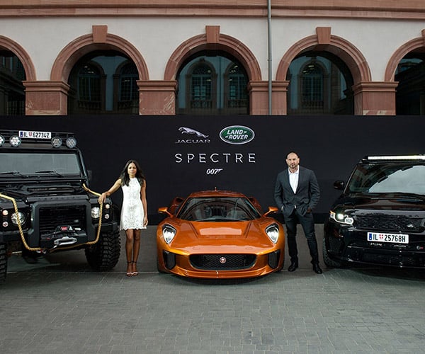 Land Rover and Jaguar's Evil Bond Cars Unveiled