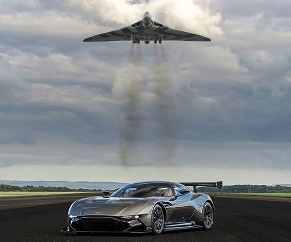 Aston Martin Vulcan Track Car Meets Vulcan Bomber Namesake