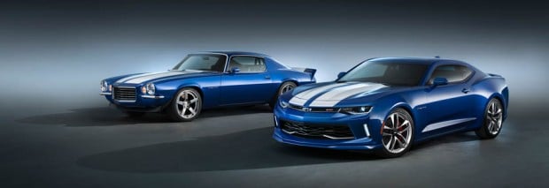 (L to R) 1970 Chevrolet Camaro RS with Supercharged LT4 and Cama