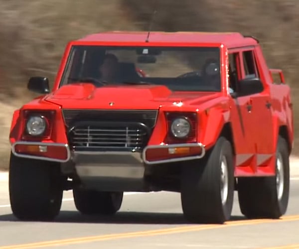 Jay Leno Checks out a Lamborghini LM002 SUV