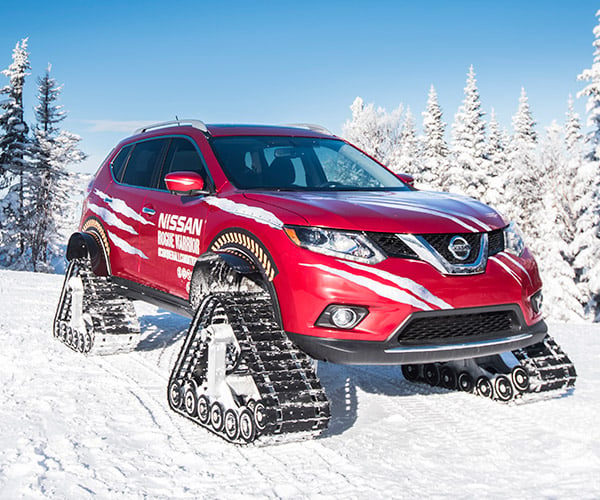 Nissan Rogue Warrior Laughs at Snowy Mountains