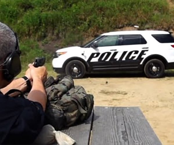 Ford Police Interceptor Stops .30cal Armor Piercing Rounds