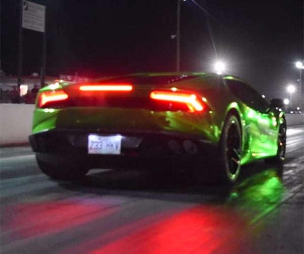 Insane Lamborghini Huracan Does 1/4 Mile in the Eights