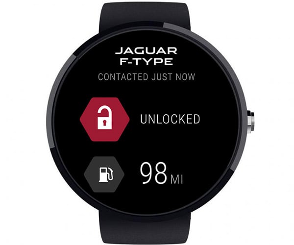 Jaguar Android Wear App Starts Cars and Unlocks Doors