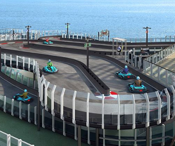 Cruise Ship Gets Go Kart Race Track