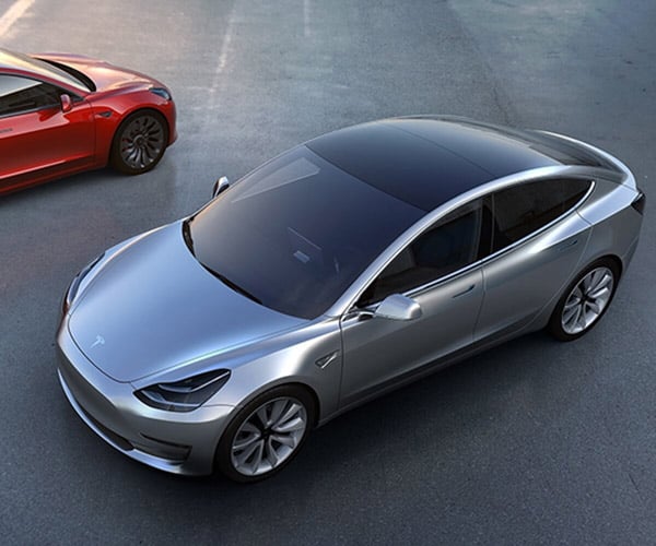 Tesla Model 3 Breaks Cover, Books 115K+ Reservations