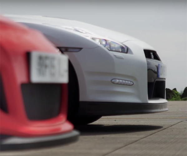 Drag Battle Pits Favored GT-R Track Edition Against a GT3 RS