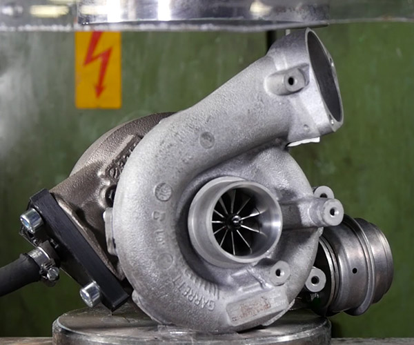 Turbocharger vs. Hydraulic Press