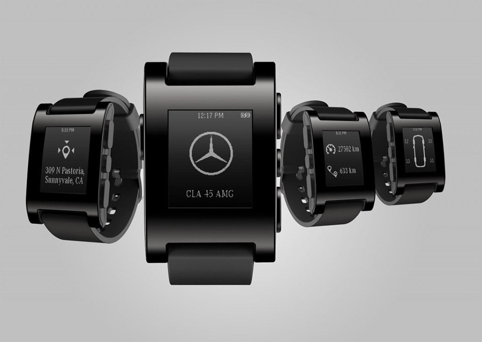 Mercedes-Benz to Offer Pebble Smart Watch App