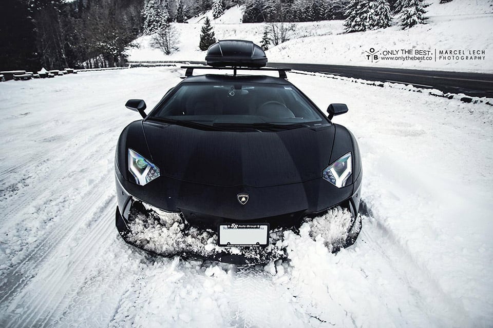 Lamborghini Aventador: Ready for Winter