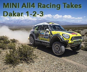 MINI Wins Top Three Spots at 2014 Dakar Rally