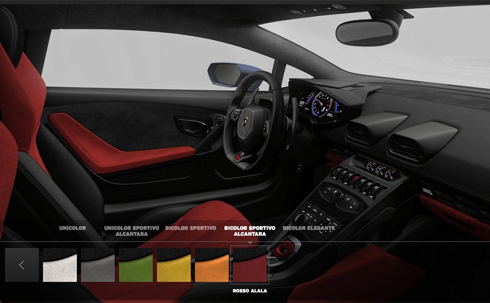 Lamborghini Huracán Configurator Goes Online