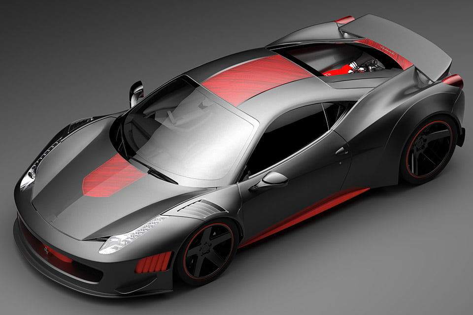 Gray Design Ferrari F458 Curseive