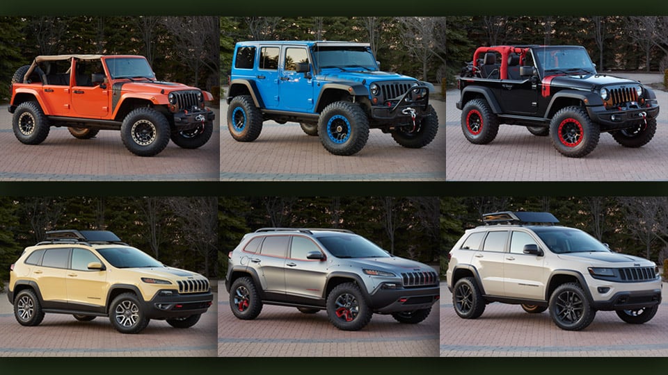 Jeep Reveals Six New Concept Vehicles for Moab