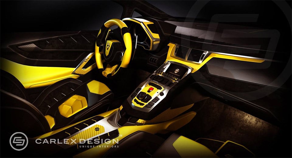 Lamborghini “Yellow Bull” Interior Reworked by Carlex