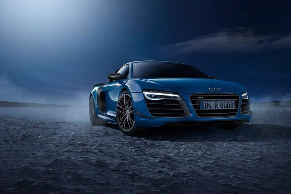 audi r8 wallpaper blue