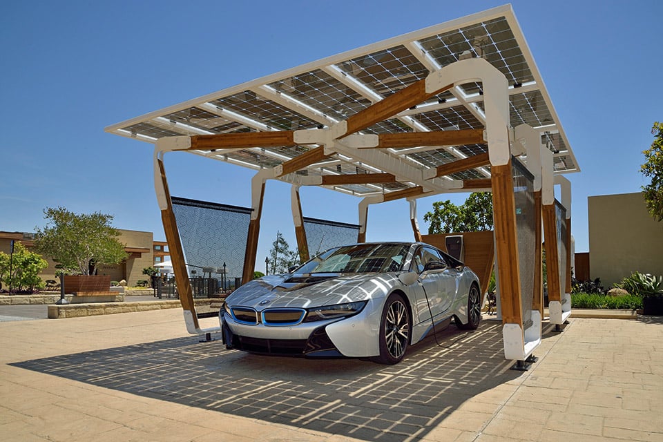 BMW DesignworksUSA’s Solar Carport Concept