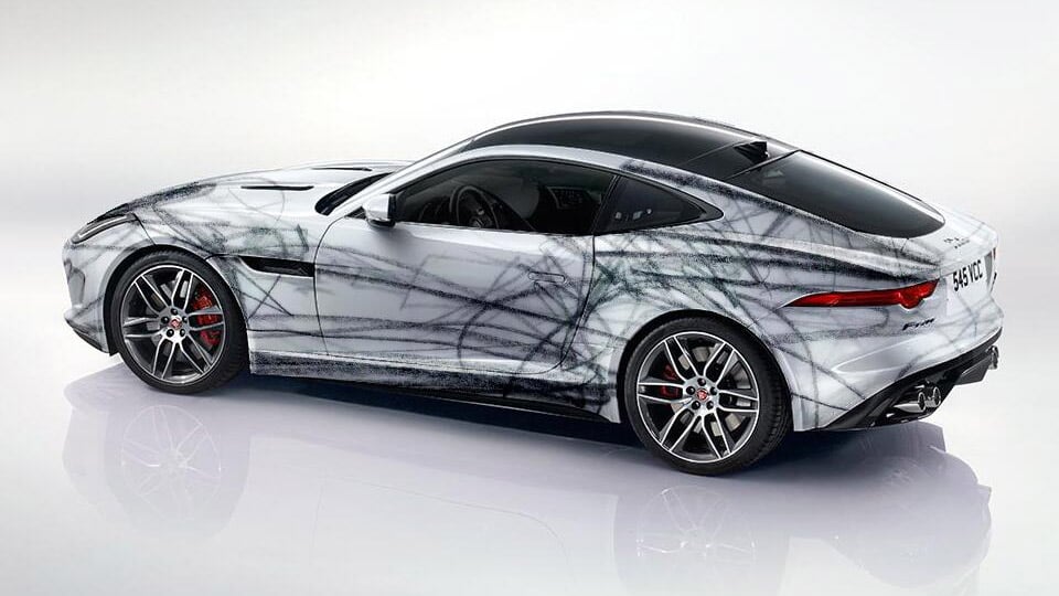 Jaguar F-Type Coupé Gets Wrapped in Abstract Art