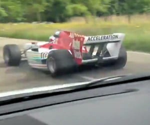 Passed up by a Race Car
