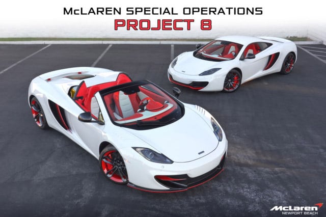 Matched Set of Project 8 McLaren MP4-12Cs for Sale