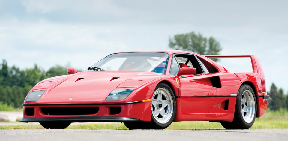 Rod Stewart’s 1990 Ferrari F40 Hits the Auction Block