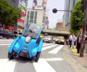 Toyota’s Electric i-ROAD on the Streets of Tokyo