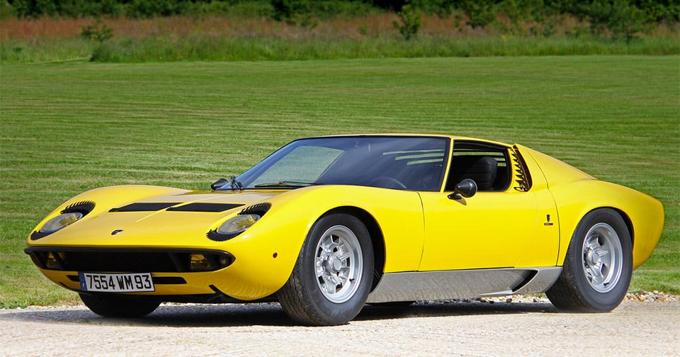 A Lime Green 1968 Lamborghini Miura P400 Is Headed to Auction