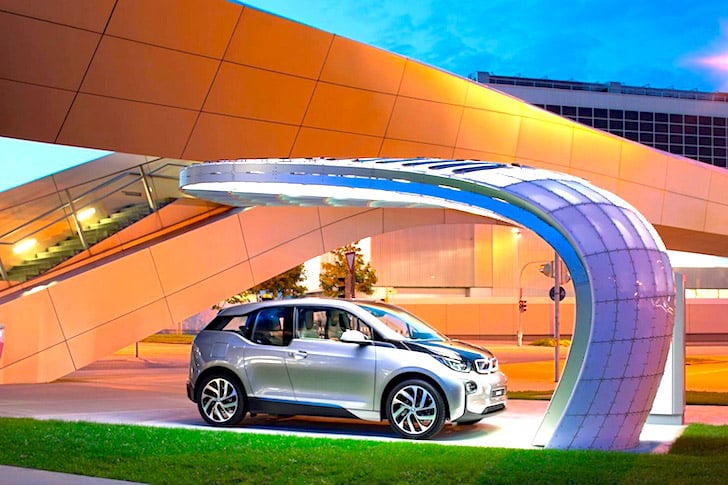 BMW’s Gorgeous Solar EV Charging Station