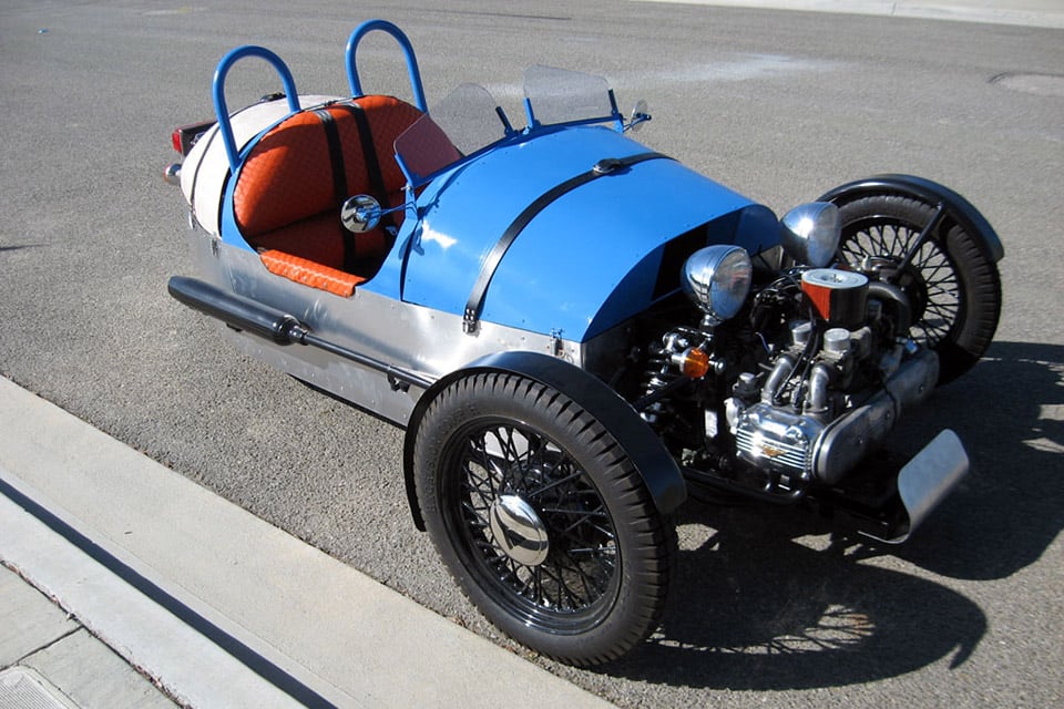 Guy Builds a Morgan 3-Wheeler from a Motorcycle