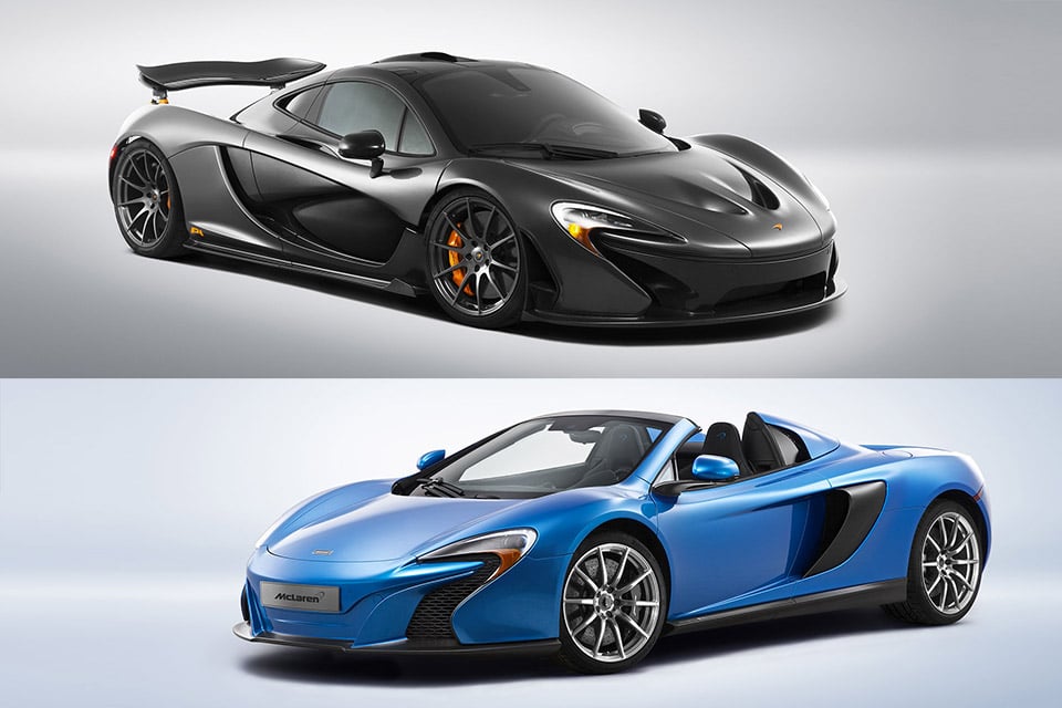 McLaren Special Edition P1 and 650S Spider