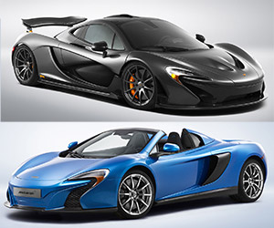 McLaren Special Edition P1 and 650S Spider