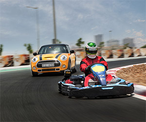 MINI Cooper S vs. Go-Kart