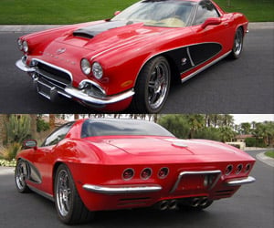 2003 Corvette Modded to Look Like a 1962 Vette