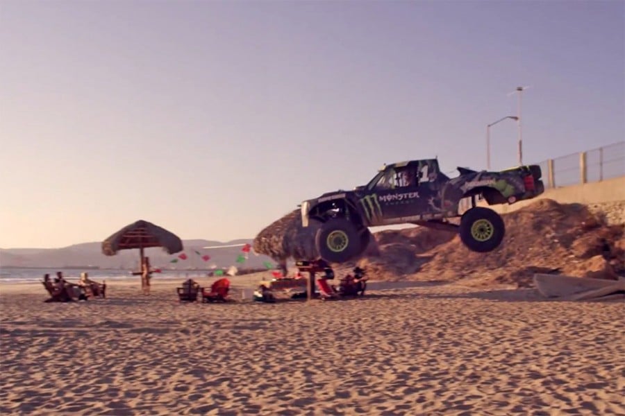 Monster Energy's 800hp Truck Hits the Beach