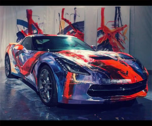 Artists Use 2014 Corvette Stingray as Their Canvas